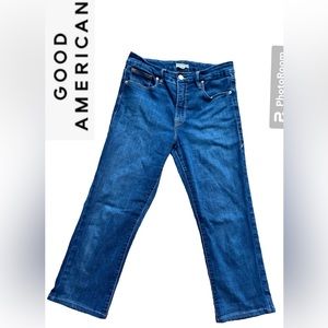 Good American Blue Ankle & Cropped Jeans